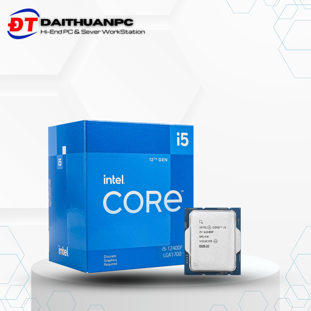 CPU Intel Core i5 12400F Tray New (4.40 GHz, 6 Cores 12 Threads, LGA 1700)