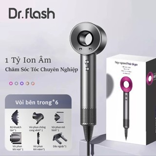  Dr Flash Máy Sấy Tóc ion âm Công suất 2300W,Xám cao cấp ,Phù hợp cho phụ nữ đàn ông trẻ em 