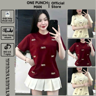 Áo thun tay lỡ CHỮ MIN.MIN unisex form rộng - Áo phông OPM co giãn 4 chiều không xù lông