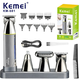 Tông Đơ Đa Năng 5 in 1 Kemei KM - 681 Cắt Tóc, Chấn Viền, Cạo Râu, Cạo Lông Toàn Thân, Tỉa Lông Mũi