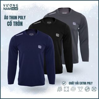 Áo giữ nhiệt nam cổ tròn & cao 3 phân EXTRA POLY chất vải dày đẹp co giãn 4 chiều ôm vừa dòng cao cấp chống nắng VNO148
