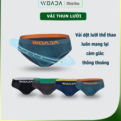 Quần Lót Nam Dáng Brief Thể Thao Chất Liệu Thun Lưới 4 Chiều Thương Hiệu WOADA LK117