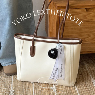 [ Tặng Kèm Charm ] Yoko ようこ Leather Tote - Túi Tote Da Đơn Giản Gọn Nhẹ YOKO ( Ouithebrand )