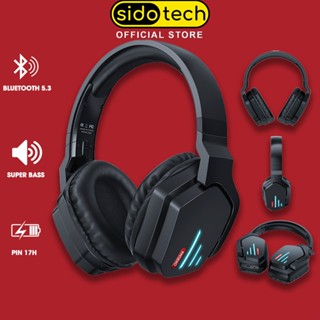 Tai nghe chụp tai bluetooth SIDOTECH ONIKUMA B60 không dây headphone gaming có led super bass vòm 3D 7.1 điện thoại PC