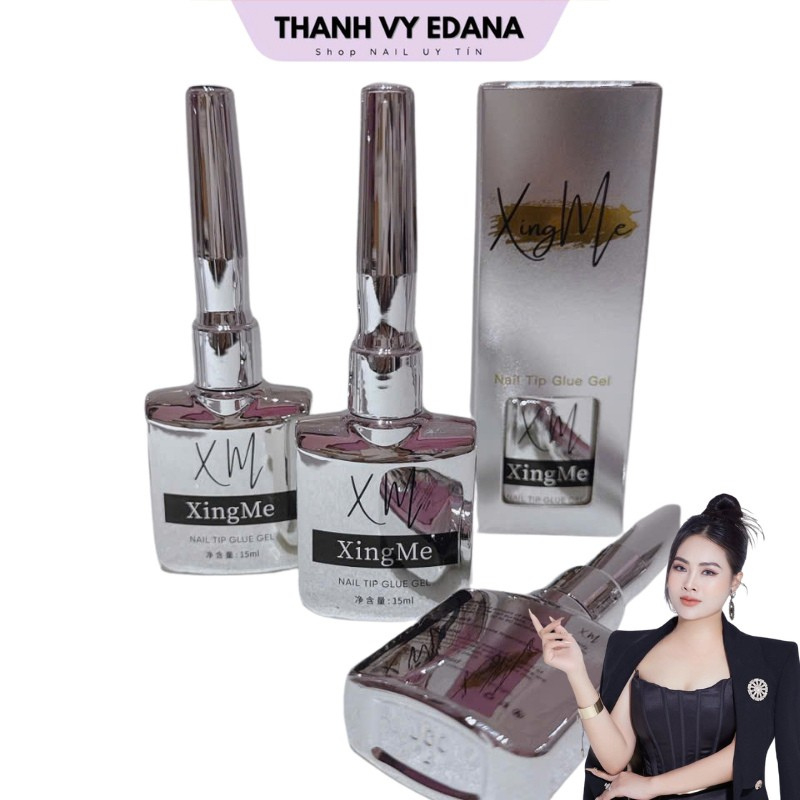 Glue Gel 6in1 gắn Up, Cứng, Nối, Tạo cầu Form, Phủ ẩn nhũ, 6in1 Glue Gel XINGME không bị đục