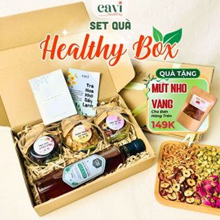 Hộp Quà Sức Khỏe Mật Ong HoneyLand và Trà Hoa Sấy Lạnh Healthy Box, Quà Tặng Người Thân, Bạn Bè Và Người Yêu