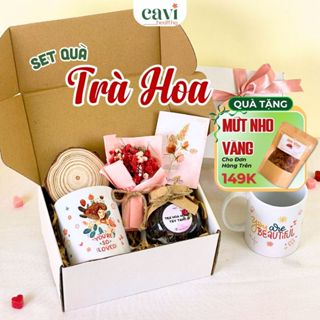 Set Quà Sức Khoẻ Dành Tặng Người Thân, Bạn Bè Và Người Yêu, Trà Thảo Mộc, Kèm Hoa Baby