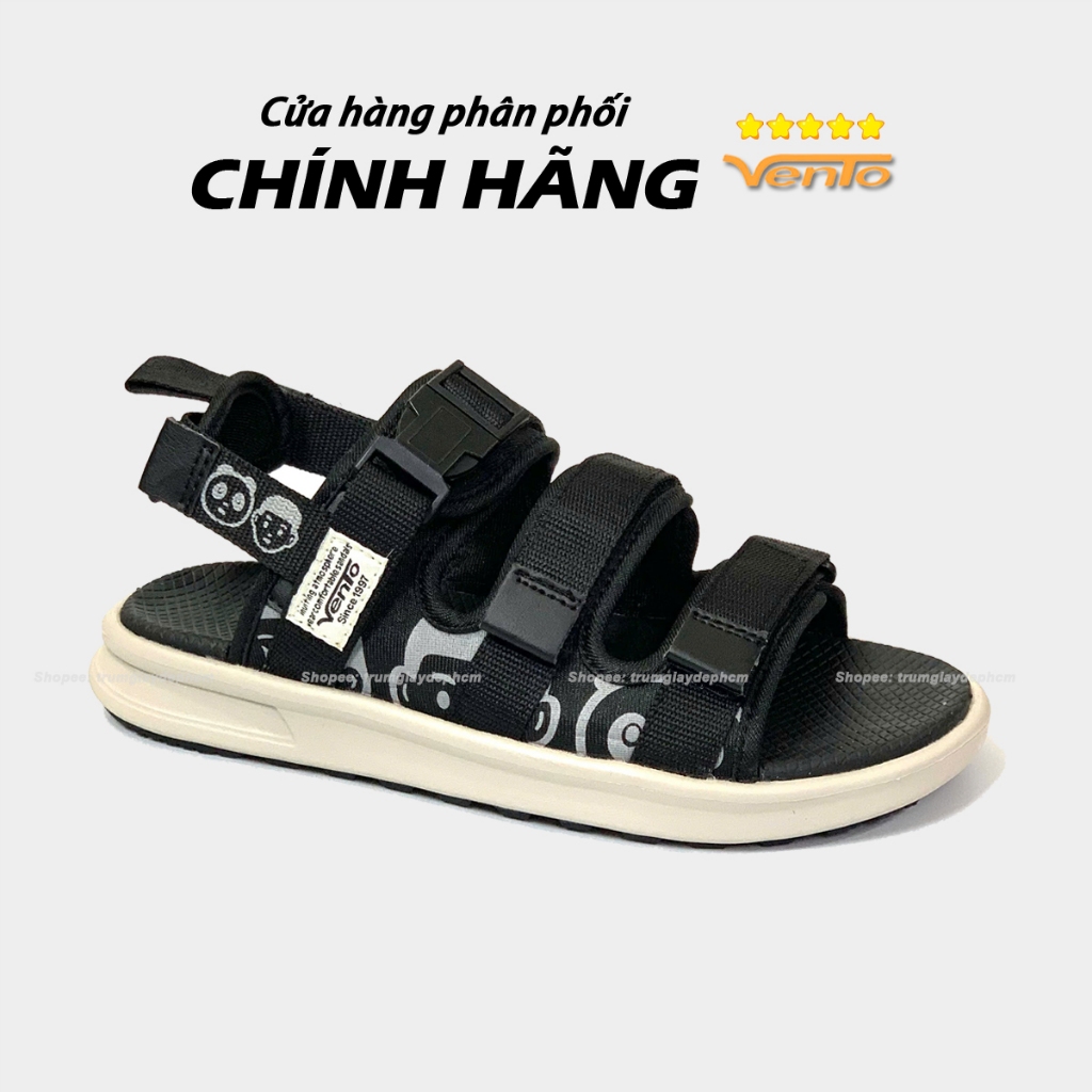 [Chính Hãng] Giày Sandal Vento NB80 Màu Đen Đế IP - Quai sau có thể tháo rời