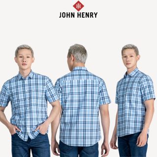 Áo Sơ Mi Nam Ngắn Tay John Henry - Áo sơ mi WS25SS04T