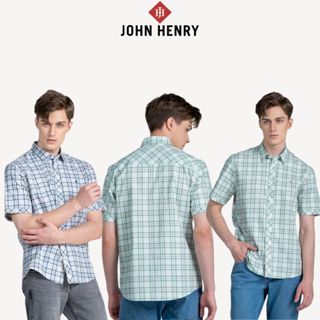 Áo Sơ Mi Nam Ngắn Tay John Henry - Áo Sơ Mi Nam WS25SS08P