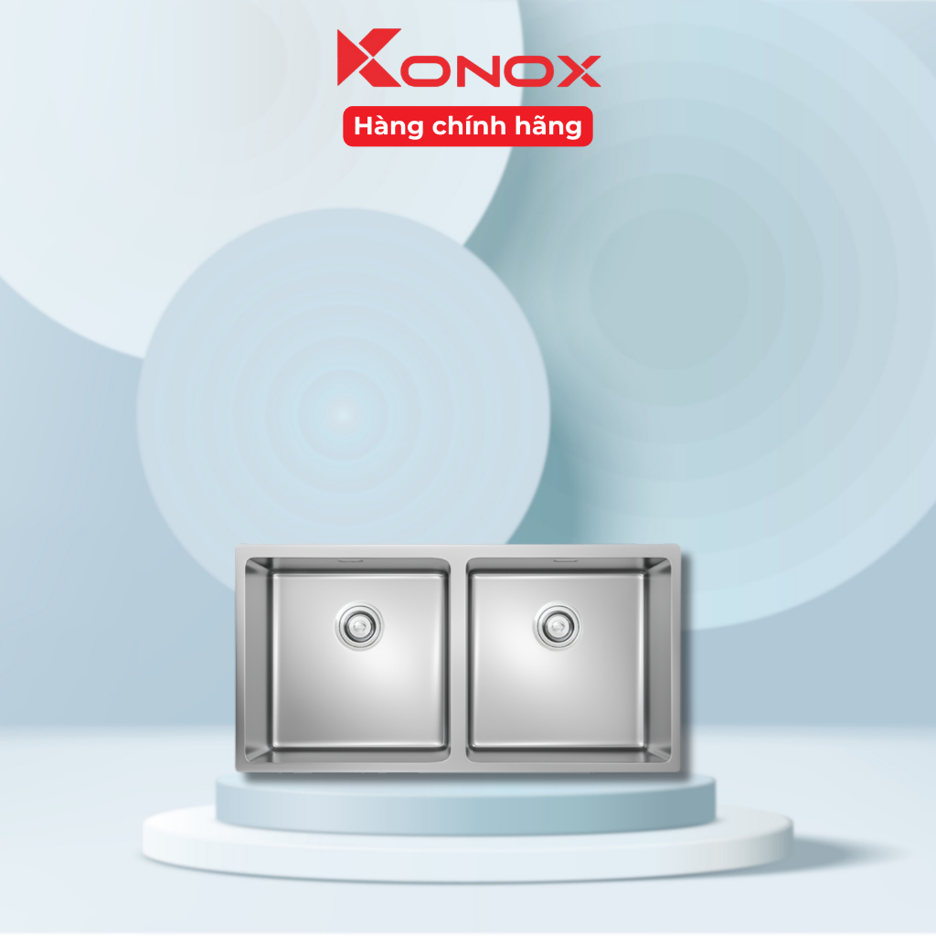 Chậu Rửa Bát Konox Undermount CUBE 8744DU | Inox 304, Lắp Âm, Bề Mặt Matt - KHF