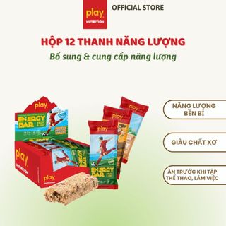  Hộp 12 thanh năng lượng PLAY 2.0 - Thanh ngũ cốc ăn sáng siêu dinh dưỡng PLAY energy bar 