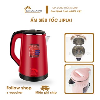Ấm Siêu Tốc JIPLAI THÁI LAN Cao Cấp 2.5L 2 Lớp Cách Nhiệt, Ấm Đun Siêu Tốc 2 Lớp Loại Lớn, Nồi Đun Nươc Tiện Lợi freeshi