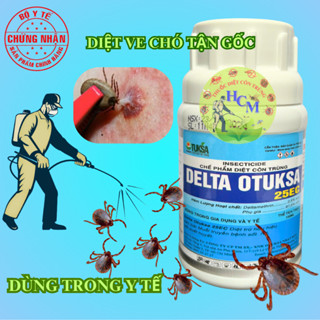   Chính Hãng  DELTA OTUKSA 25EC - 100ml - Thuốc diệt ve chó hiệu quả TẠI NHÀ 