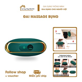 Đai massage bụng, Máy massage rung nóng giảm mỡ bụng và toàn thân hiệu quả - Bảo hành 12 tháng - DMX8