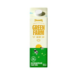   CHỈ GIAO HCM + HN  Hộp Sữa tươi thanh trùng Vinamilk Green Farm 100% Không đường Hộp 900ml 