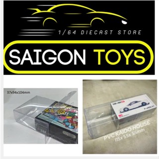 Saigontoys - Hộp nhựa PVC bảo vệ, đựng xe mô hình Mini GT, Kaido House tỷ lệ 1:64