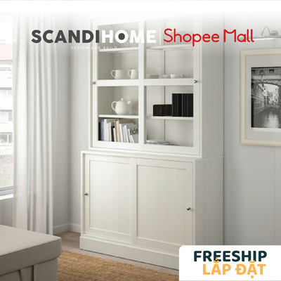 BODO, Kệ tủ kệ để đồ đồ dùng STO_070, 121x49x213cm, kệ gỗ tủ gỗ Scandi Home