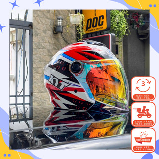 ( Tặng túi và tem kyt) MŨ BẢO HIỂM ROYAL 3/4 2 Kính M668 tem Dragon Boy lên logo KYT, bảo hành 12 tháng chính hãng