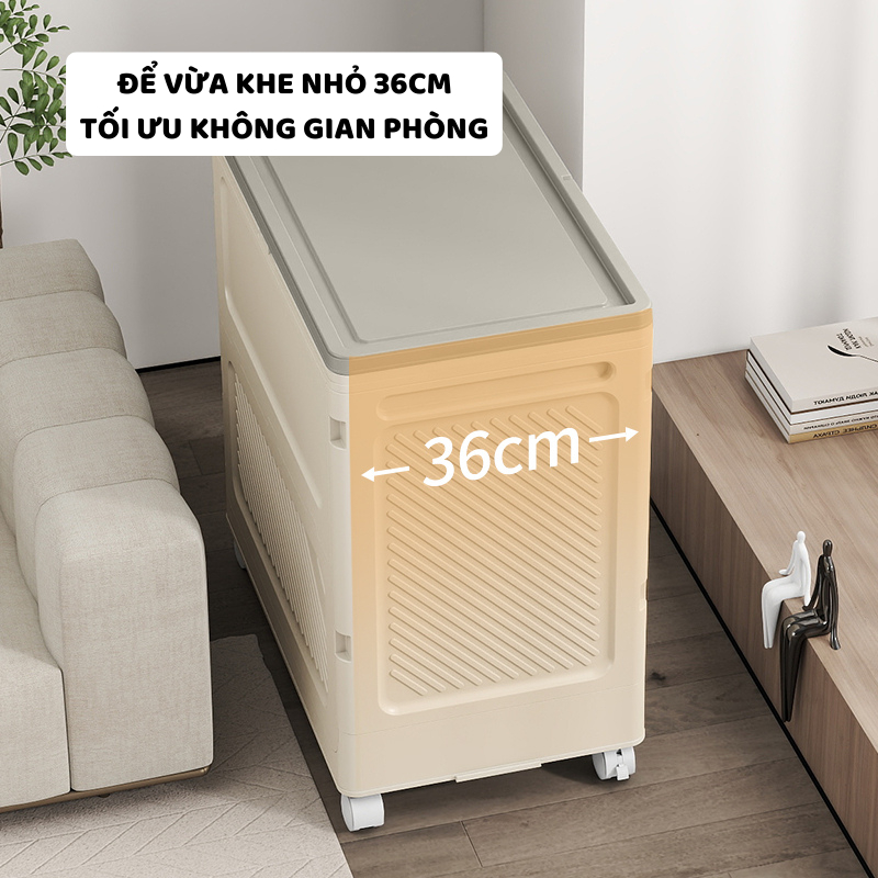 Hộp Đựng Quần Áo Gấp Gọn ENODA HOME, Thùng Đựng Quần Áo Cho Gia Đình Có Bánh Xe, Kín Đáo Chống Bụi Bẩn Q043 | BigBuy360 - bigbuy360.vn