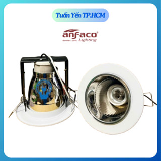 Đèn LON âm trần Anfaco AFC 201 khoét lỗ 90 đuôi E27 không bóng