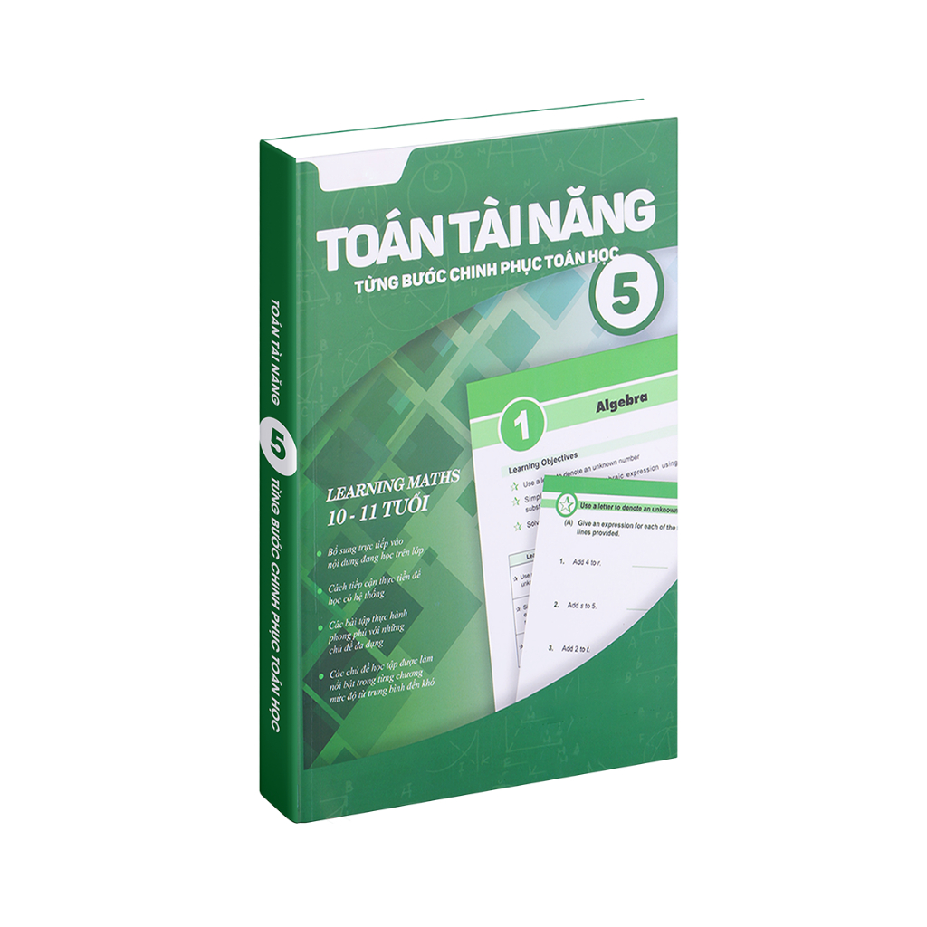 Sách Toán Tài Năng 5 - Toán Song ngữ lớp 5 ( 10 - 11 tuổi )