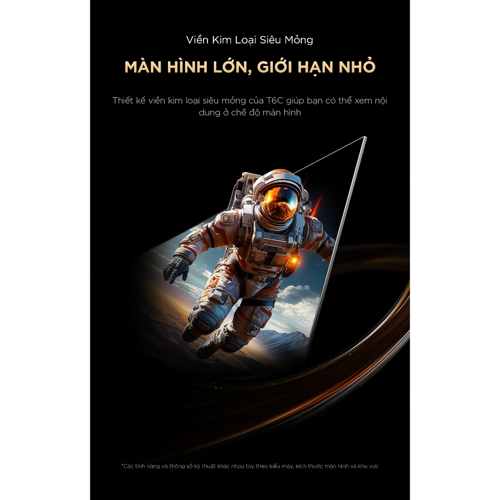 【QLED 4K】65inch, 4K Google TV TCL 65T6C, HDR10+, Tần số quét 120Hz, Dolby Atmos, Lắp đặt 0Đ HN HCM | BigBuy360 - bigbuy360.vn