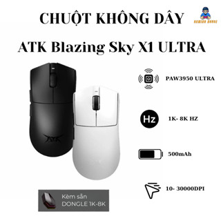  Chuột gaming không dây ATK Blazing Sky X1 Series - Paw3395 Ultra - DPI 36000 - 8K HZ Polling rate 