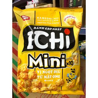  Bánh Gạo Nhật Ichi 10 Gói Nhỏ Mini Vị Ngọt Dịu Mật Ong 150g 