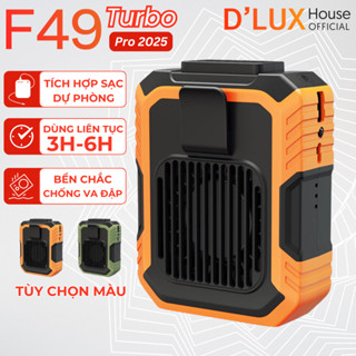 Quạt Đeo Thắt Lưng Tích Điện Kiêm Sạc Dự Phòng 6000mAh , Quạt Đeo Hông Pin Sạc Công Suất Lớn