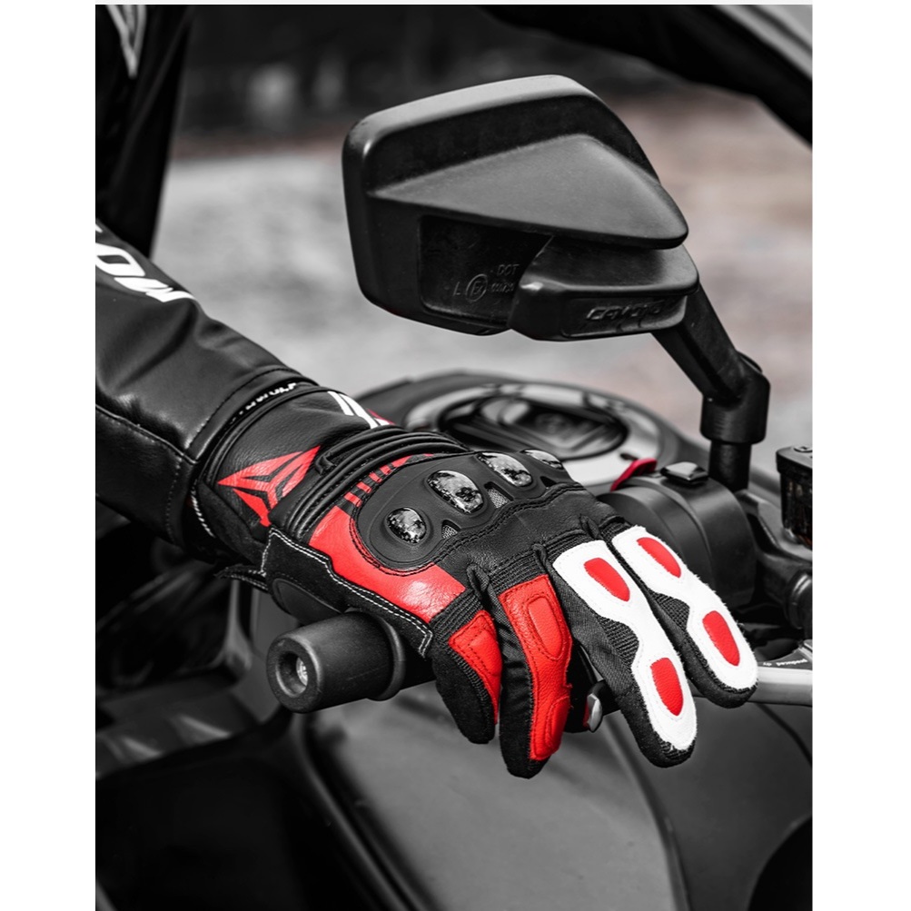 Găng tay gù carbon MOTOWOLF GM3 Chính hãng-GM3B  Full ngón
