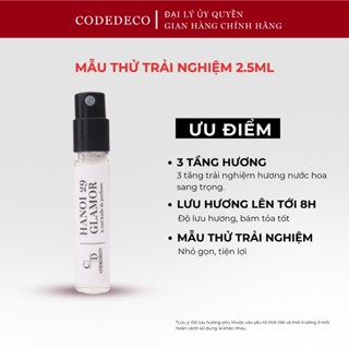 Tinh dầu nước hoa CODEDECO Hanoi 29 Glamor 2.5ml nhỏ gọn