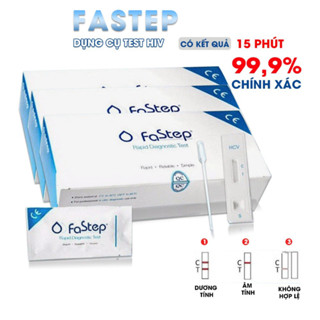  Combo 10 que thử Fastep các loại viêm gan A B C HIV giang mai Lậu Fastep  chỉ có test  