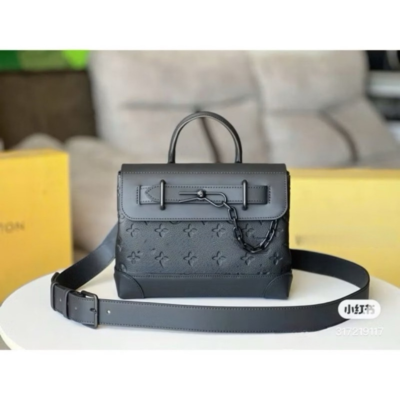 Túi xách nam cầm tay đeo chéo dáng cặp ngang 24cm QC