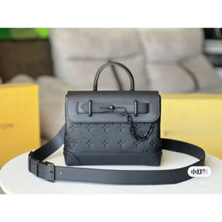 Túi xách nam cầm tay đeo chéo dáng cặp ngang 24cm QC