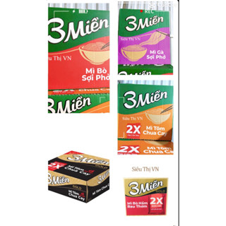 [Chính Hãng] Mì Ba Miền Gold thùng 30gói x 65/75g DATE MỚI