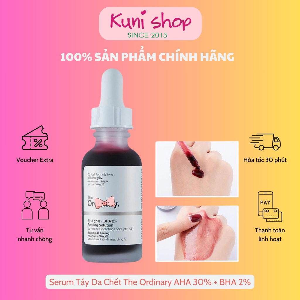 Tinh Chất The Ordinary AHA 30% + BHA 2%