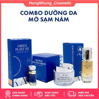 COMBO TINH CHẤT HỖ TRỢ MỜ ĐỐM NÂU NÁM TÀN NHANG KAY BEAUTY ( Tặng chống nắng 15gr )