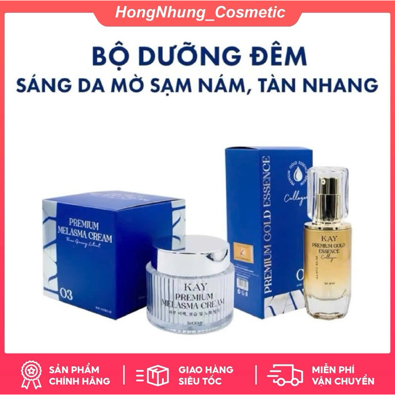 COMBO KEM DƯỠNG MỜ SẠM SÁNG DA ( Bộ lớn chất kem mới )
