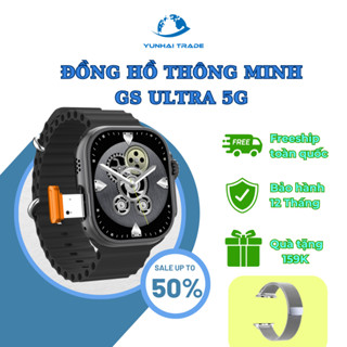 ĐỒNG HỒ THÔNG MINH LẮP SIM GS Ultra5G hỗ trợ lắp sim độc lập, camera xoay 180 độ, tải apps, nghe gọi, chơi game,  BH 12T