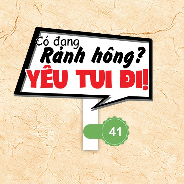 [MS ] Hashtag đám cưới, Hashtag cầm tay đám cưới, đám hỏi -  Có đủ tay cầm, giá xưởng sản xuất