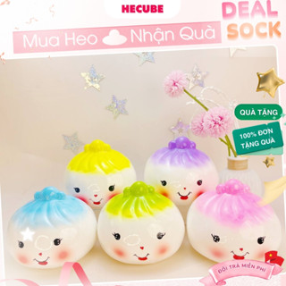 Heo Đất Tiết Kiệm Tiền Bánh Bao Màn Thầu Hecube Size Lớn 17cm Lợn Ống Đựng Vàng Két Sắt Mini