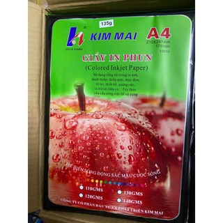 Giấy in ảnh bóng 1 mặt khổ A4 định lượng 135g,115g