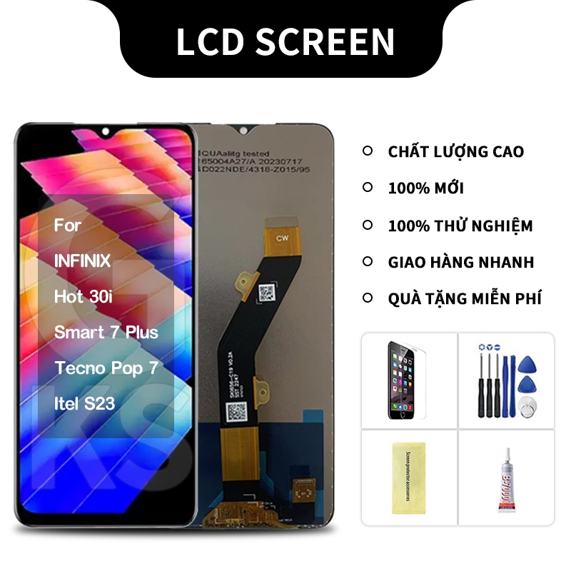 Màn hình thay thế Infinix Hot 30i/Smart 7 Plus/Tecno Pop 7/Itel S23