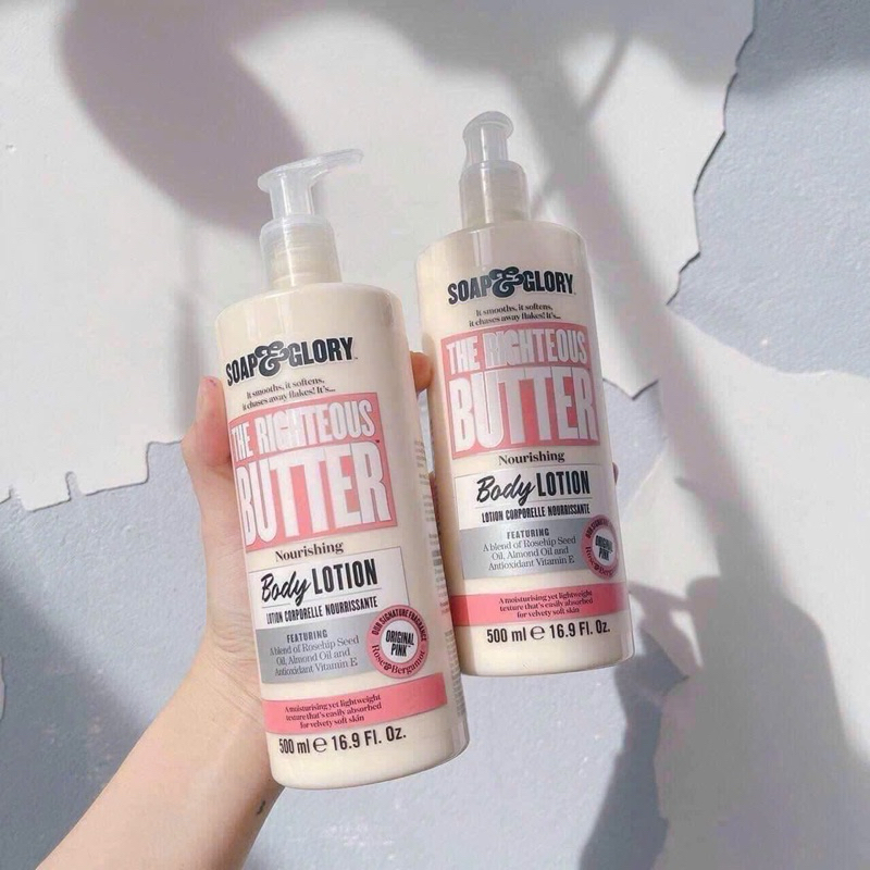 Dưỡng thể 𝐒𝐎𝐀𝐏 𝐀𝐍𝐃 𝐆𝐋𝐎𝐑𝐘 - 𝐓𝐇𝐄 𝐑𝐈𝐆𝐇𝐓𝐄𝐎𝐔𝐒 𝐁𝐔𝐓𝐓𝐄𝐑 𝐁𝐎𝐃𝐘 𝐋𝐎𝐓𝐈𝐎𝐍 250ml