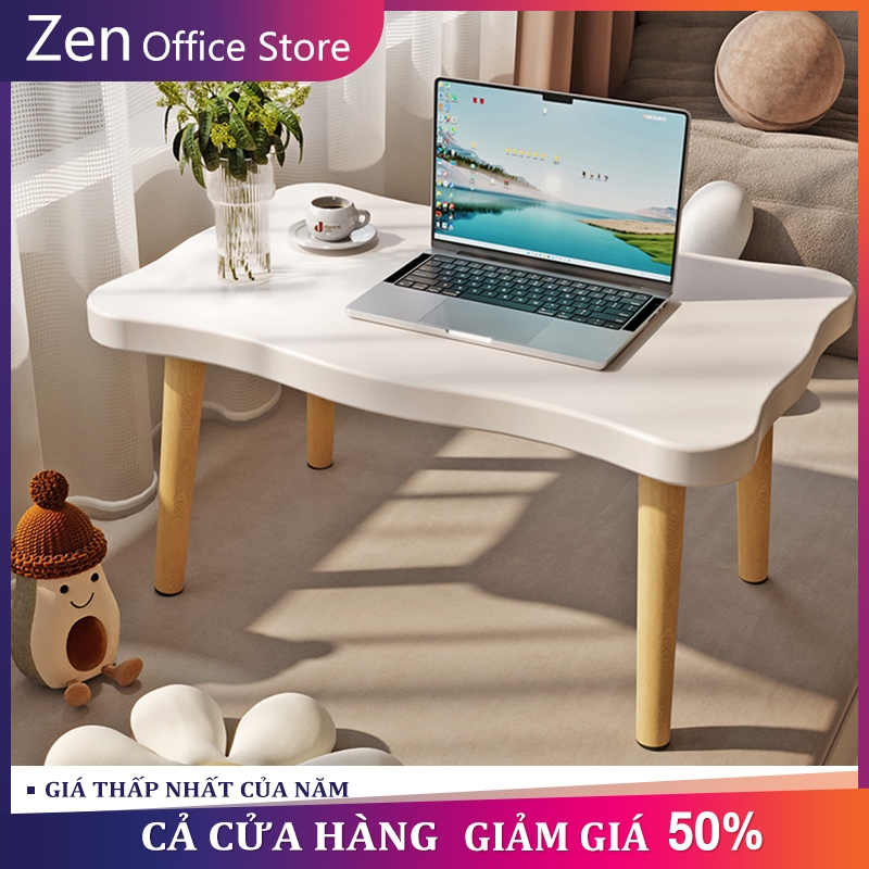 ZEN Bàn trà Kệ phòng khách nhỏ Mặt bàn cạnh ghế sofa Bàn cà phê bàn ngồi bệt  1/2 Tầng | BigBuy360 - bigbuy360.vn