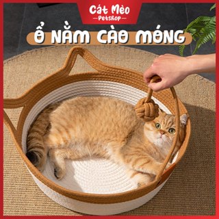 Ổ Nằm Cào Móng Cho Mèo Siêu Bền, Đồ Chơi Mài Móng Mèo Giảm Stress Cho Mèo