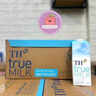  Thùng 12 hộp sữa tươi tiệt trùng TH TRUE MILK Nguyên Chất 1 Lít 