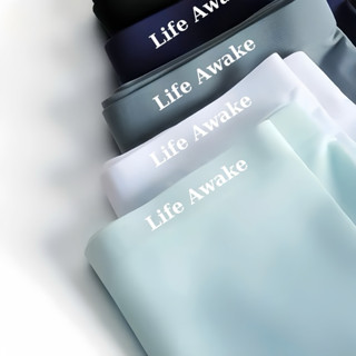Combo 4 Quần Sịp Boxer Lụa Băng Cao Cấp Không Đường May Life Awake Mềm Mại Thoáng Khí (Che tên sản phẩm)