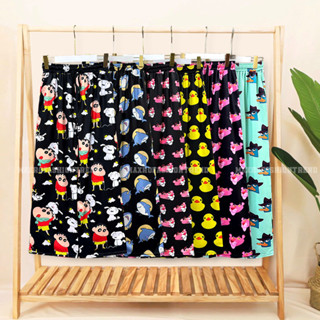 (Hàng Mới Về) Quần dài hoạt hình cartoon pant unisex form rộng ống suông có dây rút nhiều mẫu